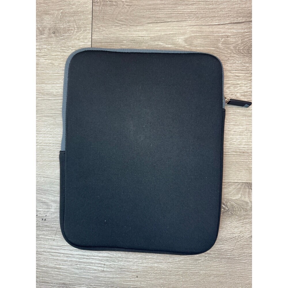 Black Padded Tablet Sleeve Case 10 x 8 Neoprene Zipper Cover - Picture 2 of 6